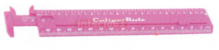 VERNIER CALIPER, SLIDING, PLASTIC Without Vernier Scale